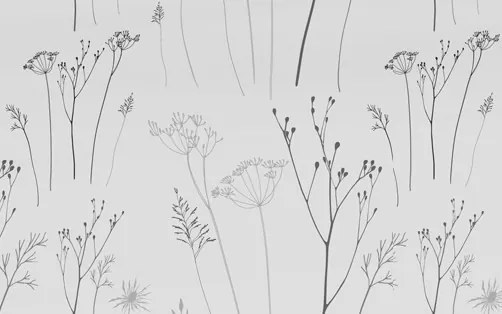 Behúň na stôl Lúčne kvety 40x150 cm, krémový