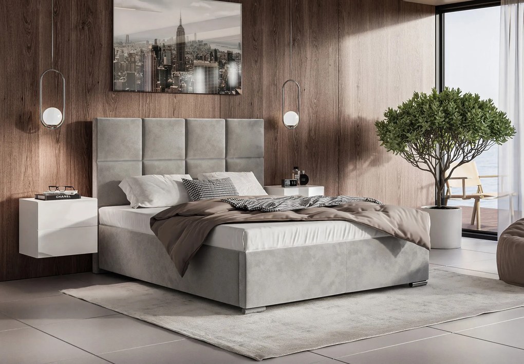 Čalúnená manželská posteľ MONY s úložným priestorom 160 x 200 cm Veľkosť: 180 x 200 cm