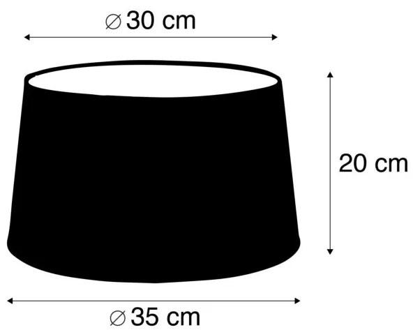 Líniový tienidlo čierne 35 cm