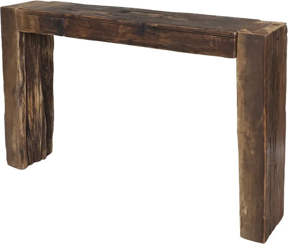 Hnedý drevený konzolový stôl Grimaud Unit - 122*26*76 cm