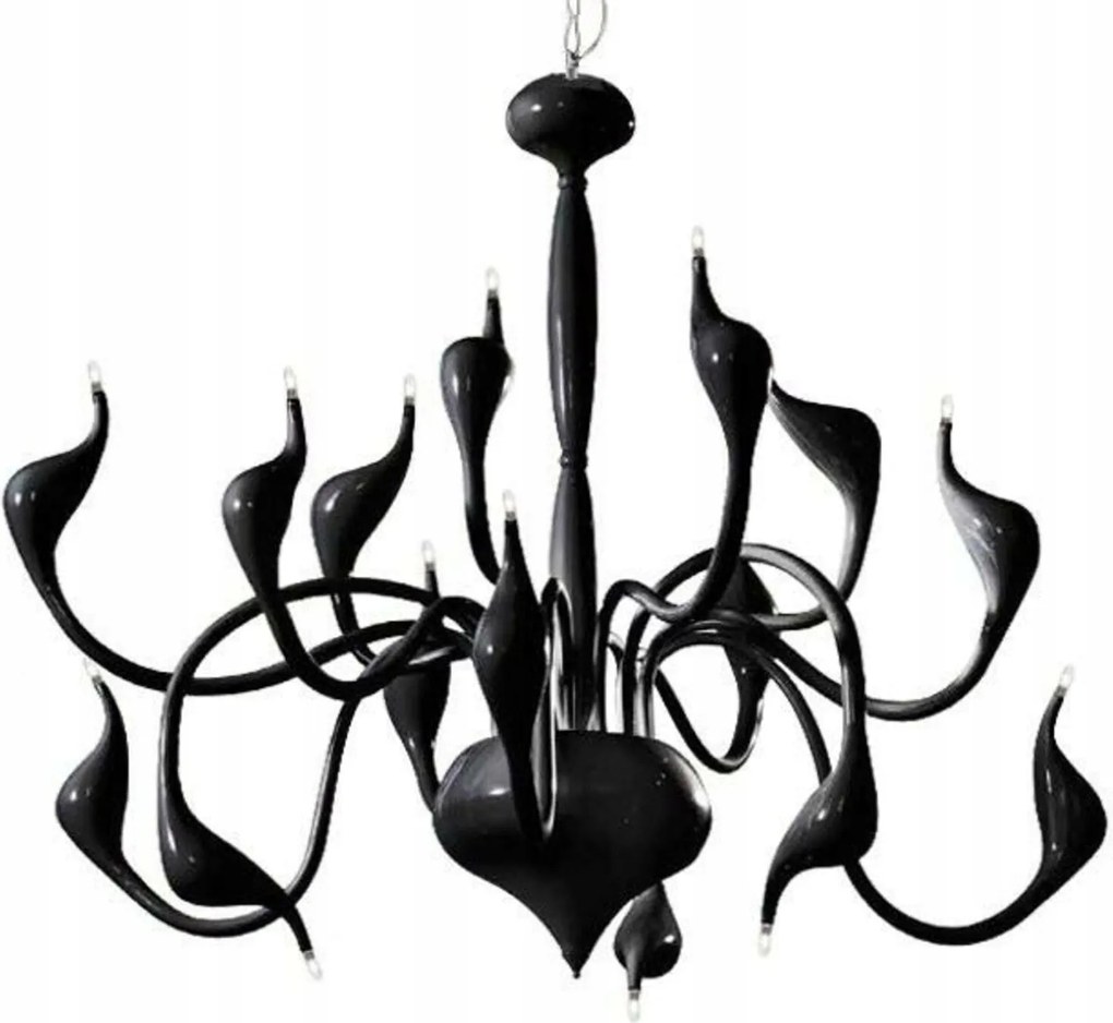 AZzardo Snake závesné svietidlo 15x G4 20W 12V bez zdroja 85cm IP20, čierne