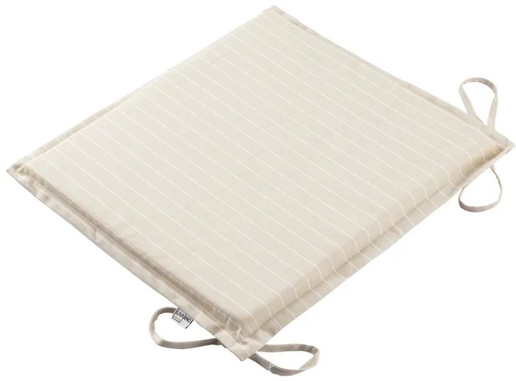 Livarno home Súprava balkónového nábytku Sevilla, 3-dielna + Obojstranný podsedák, 38 x 42 x 3 cm, krémový, 2 kusy  (800010859)