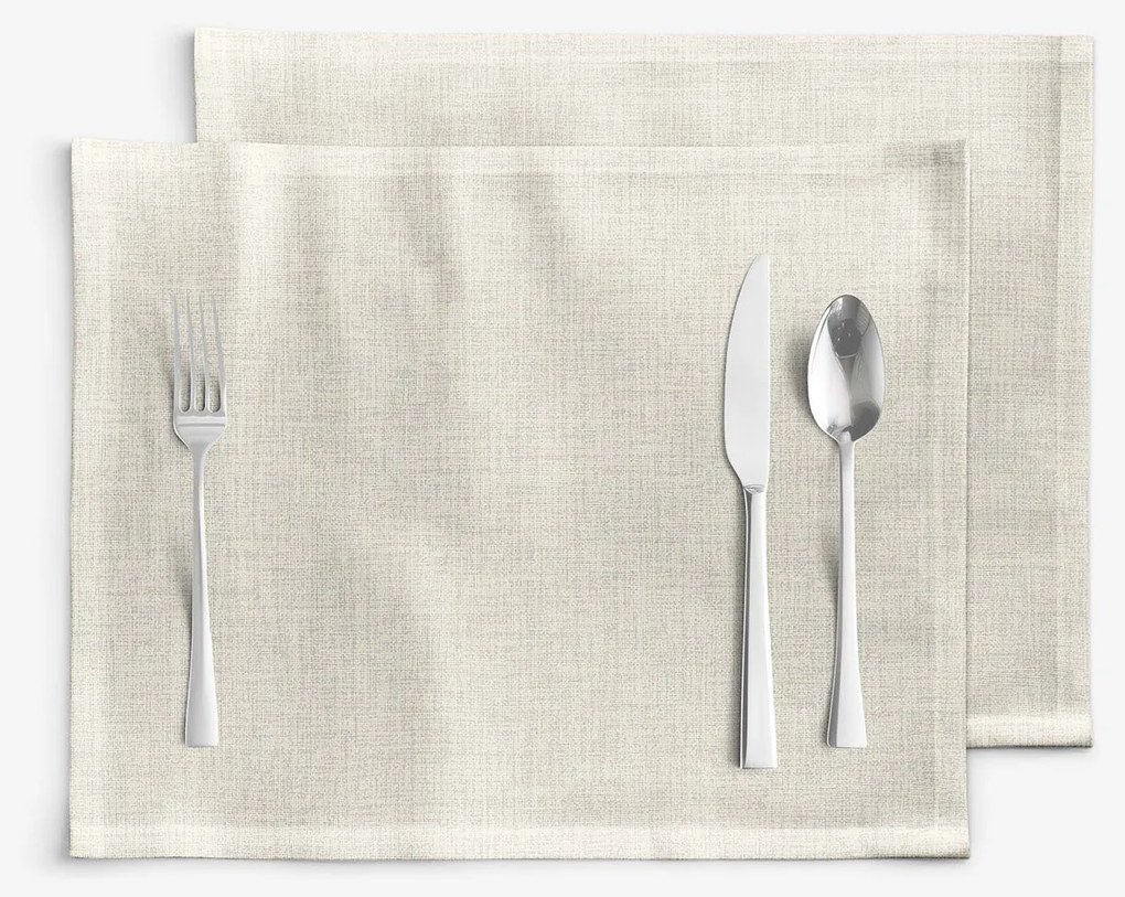 Goldea prestieranie na stôl 100% bavlnené plátno - prírodné režné - sada 2ks 30 x 40 cm