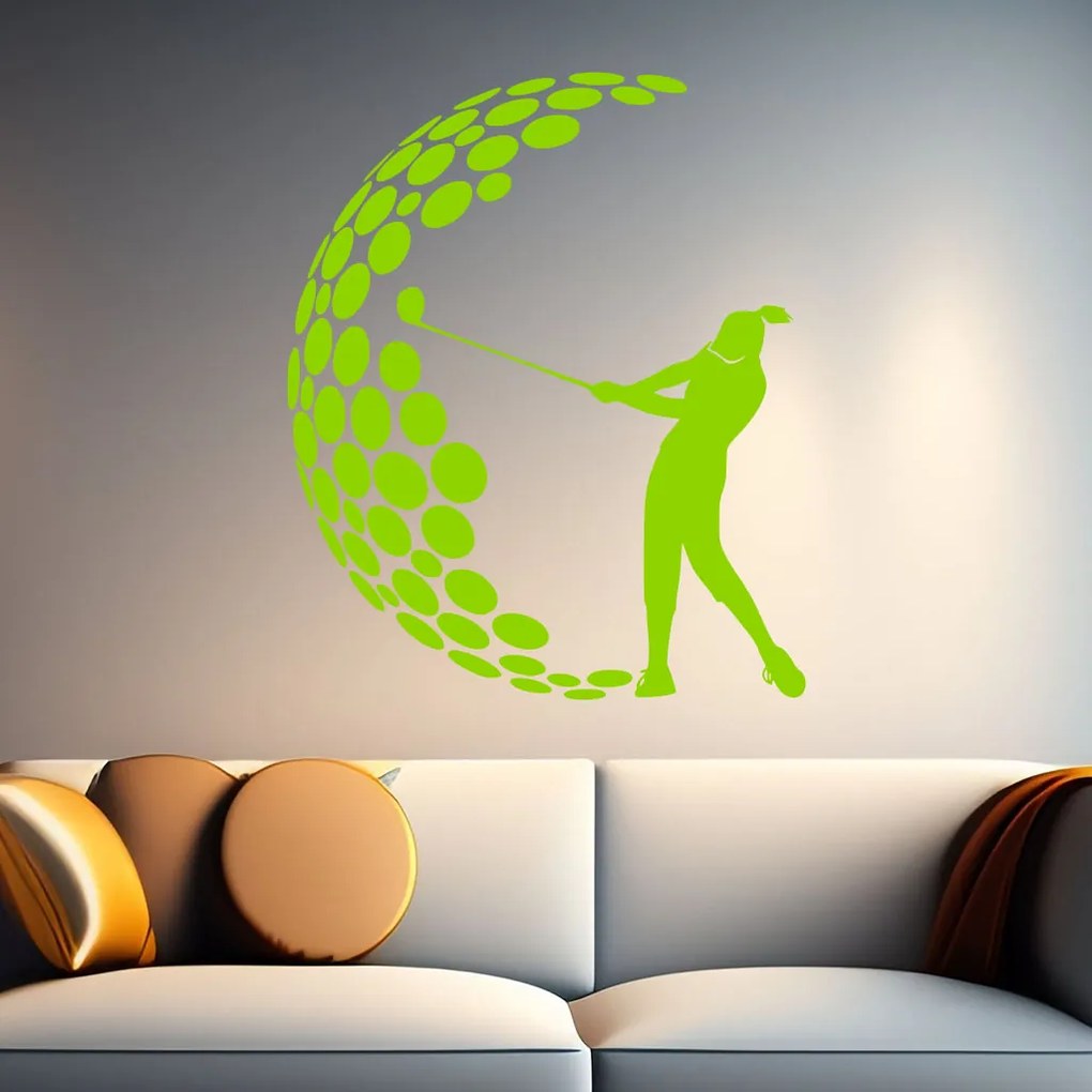 Veselá Stena Samolepka Golf Farba: modrá, Veľkosť: 40 x 48 cm