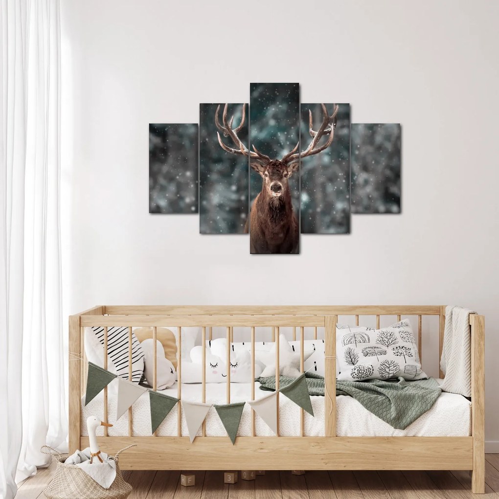 Obraz - Majestátnosť jeleňa (150x105 cm)