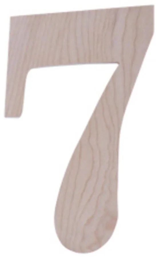 Číslo dom.drevene c.7 18cm