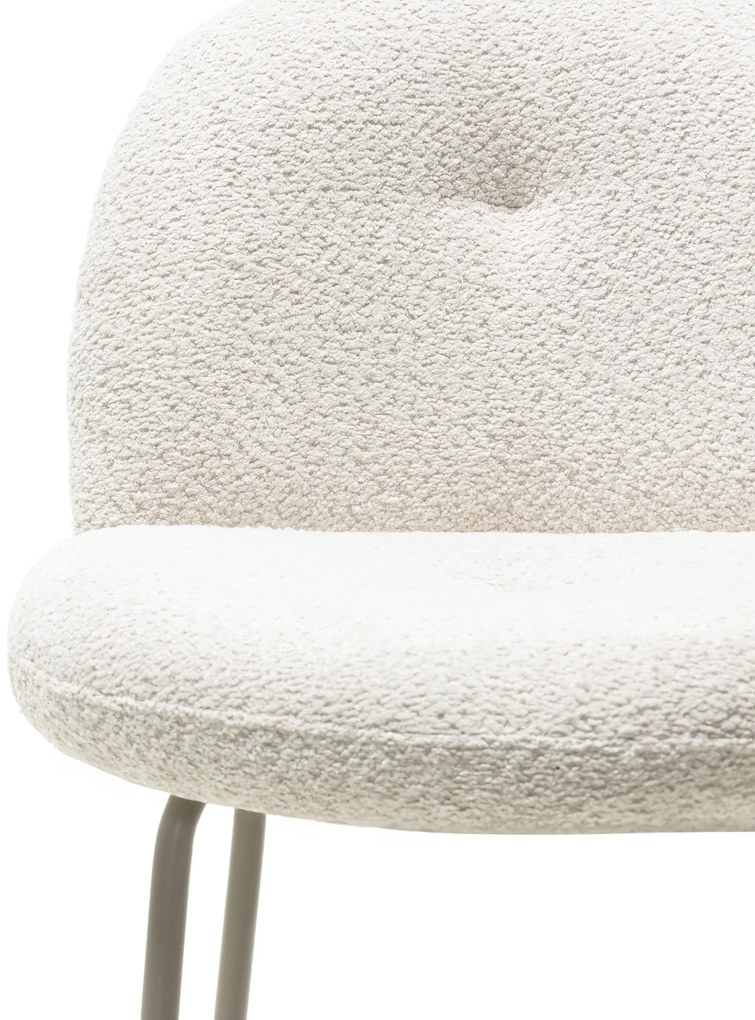 Čalouněná barová židle Fiori béžová