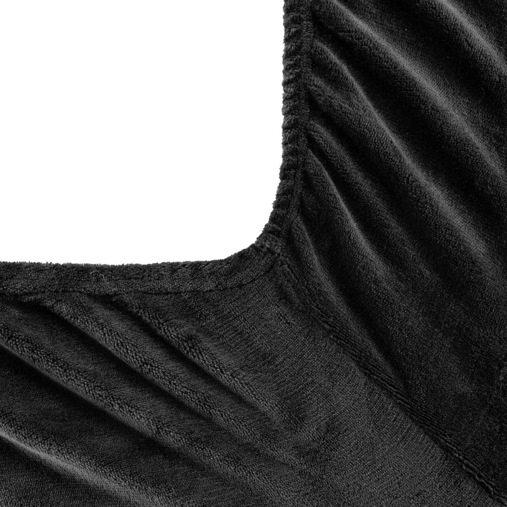 FLEECOVÉ PRESTIERADLO FLANO 160X200 CM ČIERNE