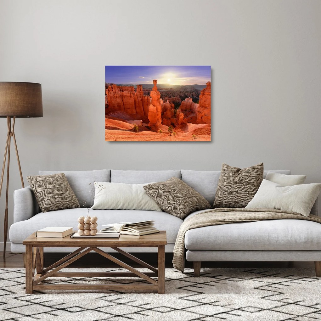 Sklenený obraz - Národný park Utah (70x50 cm)