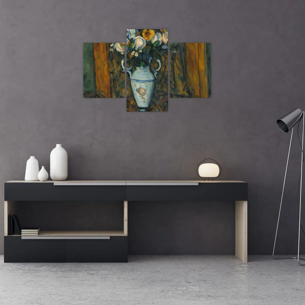 Obraz - Paul Cézanne, Vase of Flowers, reprodukcia (90x60 cm)