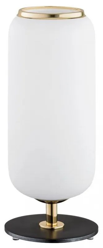 Argon 4994 - Stolná lampa VALIANO 1xE27/15W/230V čierna/biela/zlatá