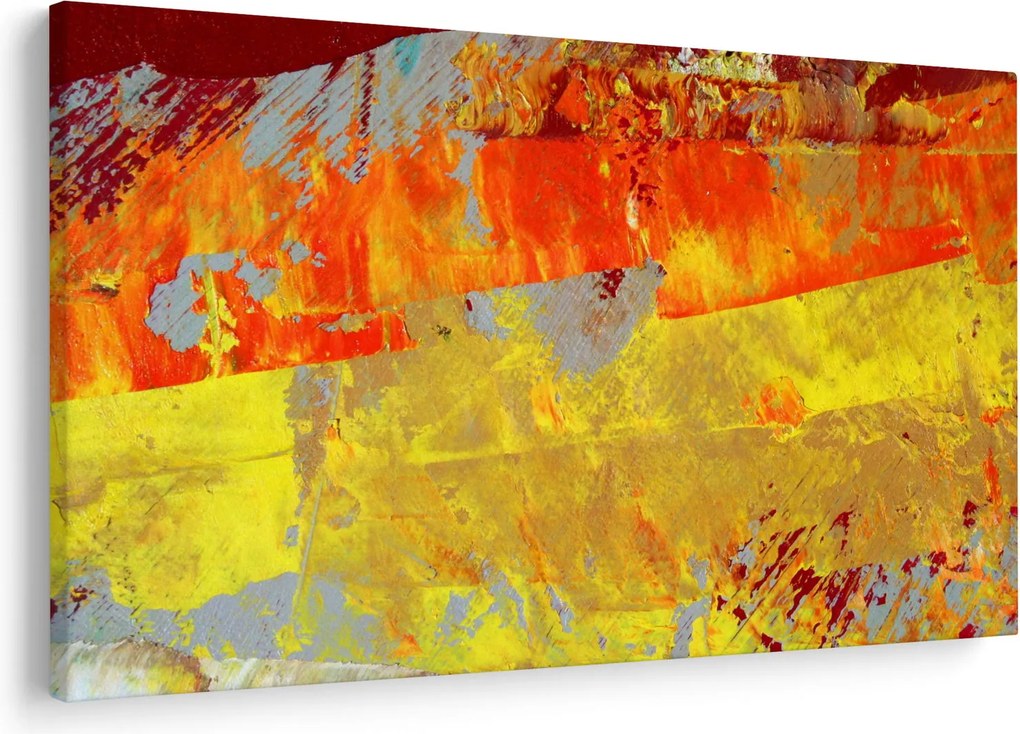 Obraz abstrakcie - maľba (90x60 cm)