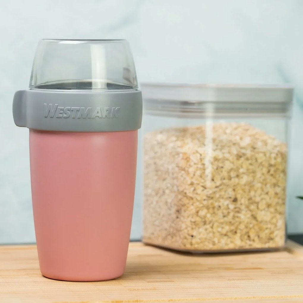 Westmark Dvojdielna dóza na desiatu, 700 ml, ružová, S