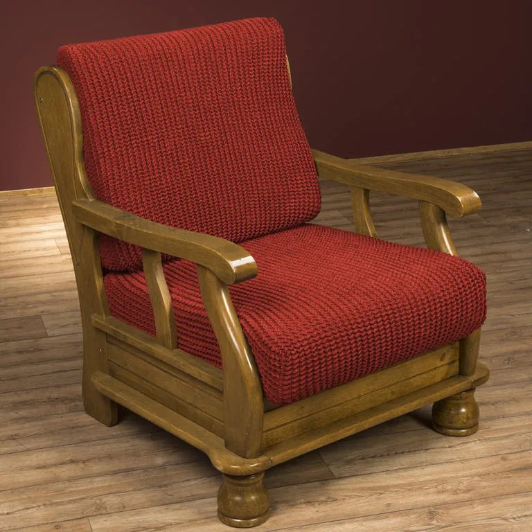 Super strečové poťahy GLAMOUR tehlová relaxačné kreslo (š. 70 - 90 cm)