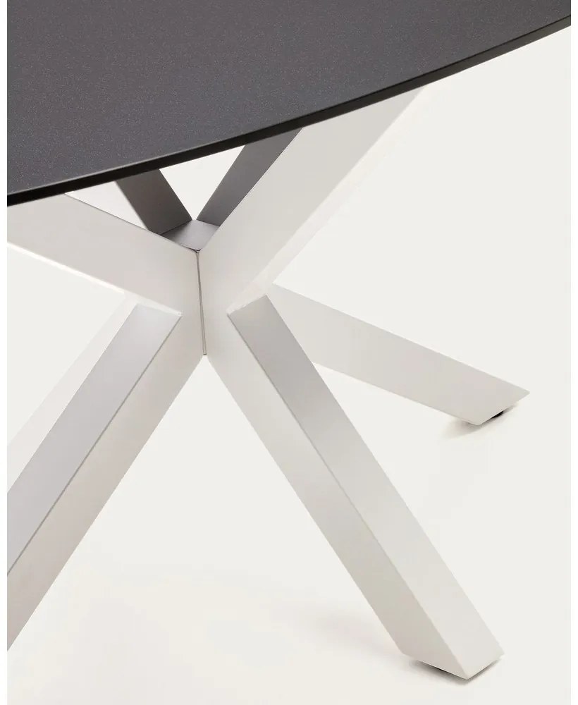 Jedálenský stôl so sklenenou doskou 100x200 cm Argo – Kave Home