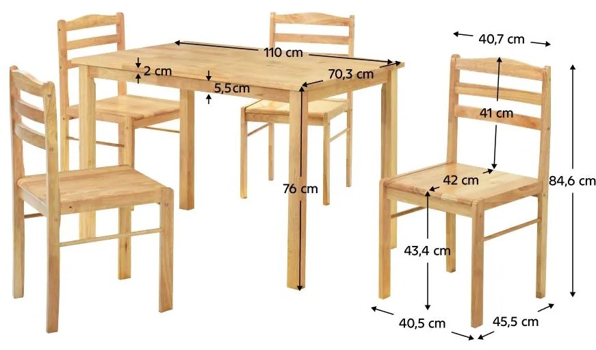 Jedálenský set Liturgia (drevo) (pre 4 osoby). Vlastná spoľahlivá doprava až k Vám domov. 1116407