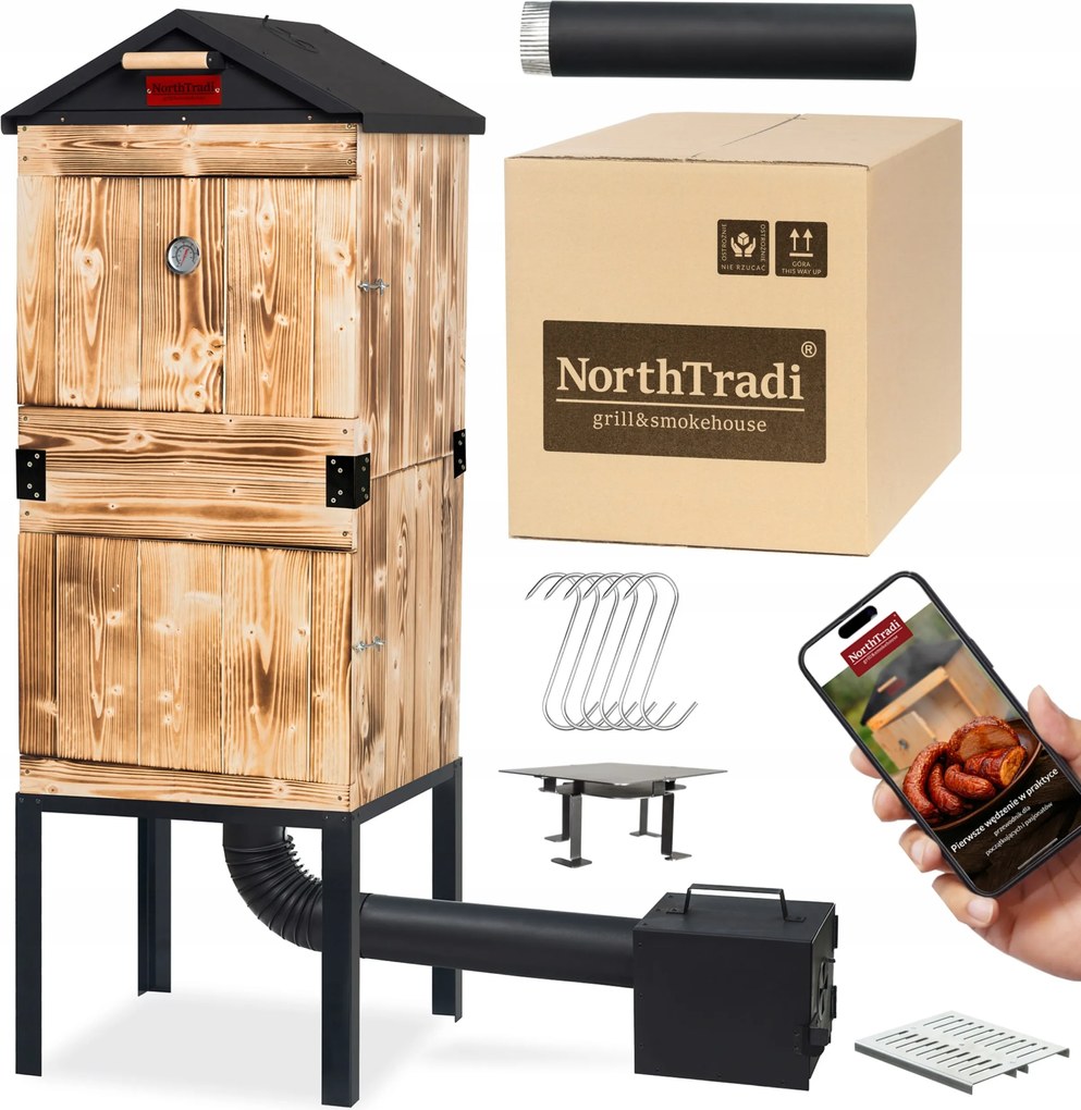 TRENDIE Udiareň XXL drevená s kovovou strechou