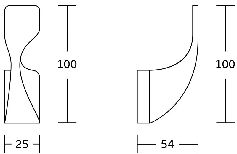 Mexen Rino, držiak na uterák, 1-háčik, čierna matná, 7027035-70