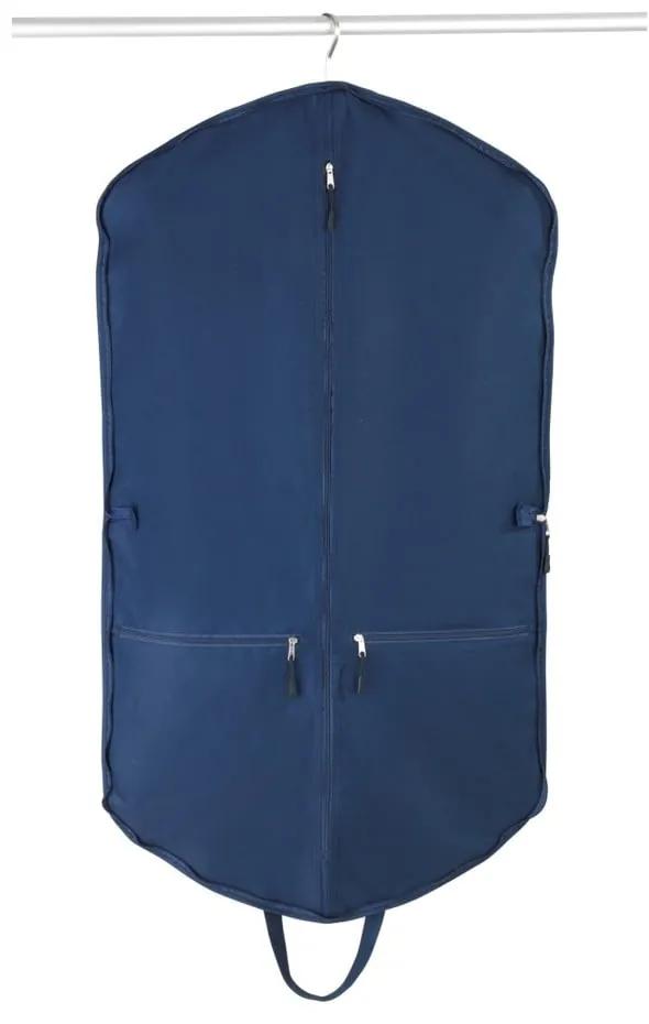 Modrý obal na oblek s 2 vreckami Wenko Business