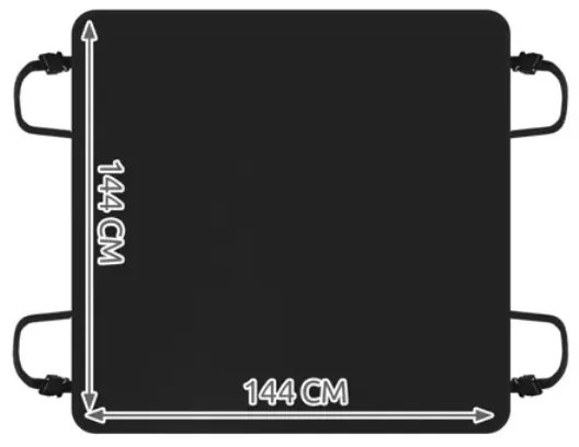 Podložka do auta pre psa 144x144cm Purlov 23691