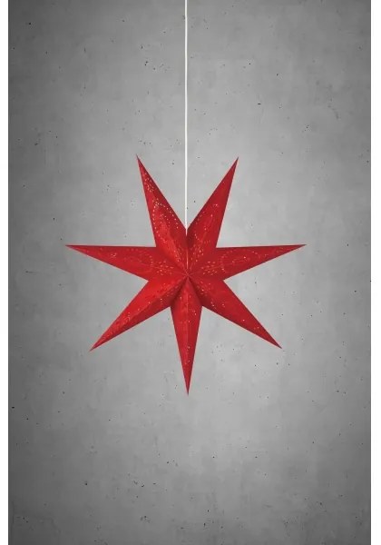 Markslöjd 700120 - Vianočná dekorácia ARATORP 1xE14/25W/230V pr. 75 cm červená