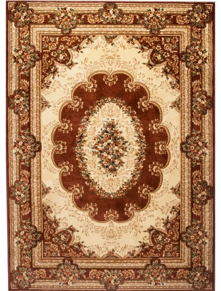 *Kusový koberec klasický vzor hnedý ., Velikosti 160x220cm
