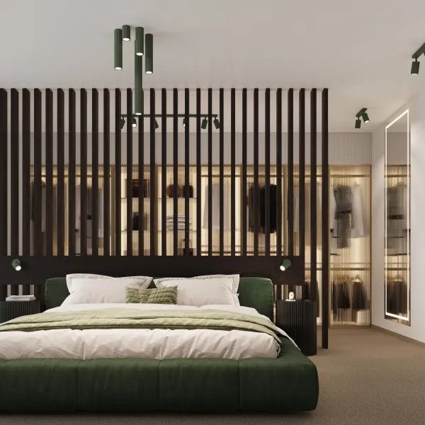 Sollux SL.1608 - Bodové svietidlo KARBON 1xGU10/10W/230V 30 cm zelená