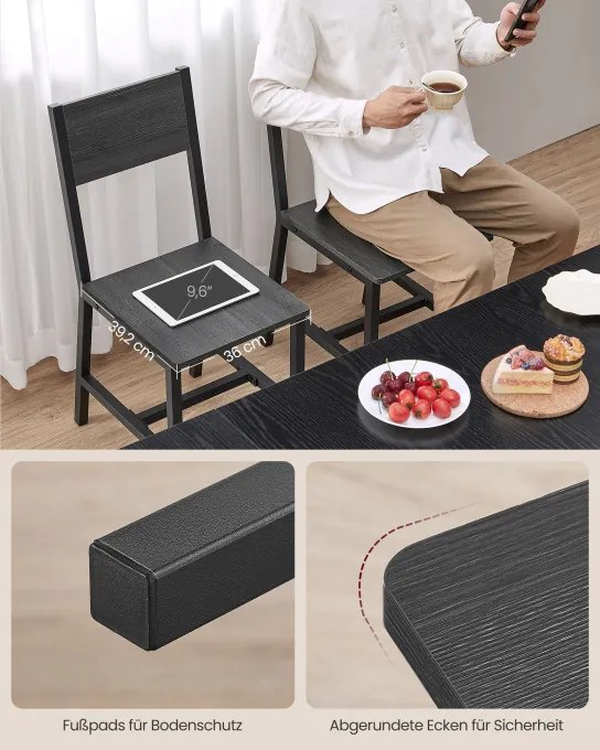 Set dvoch jedálenských stoličiek LDC092B04 (2 ks)