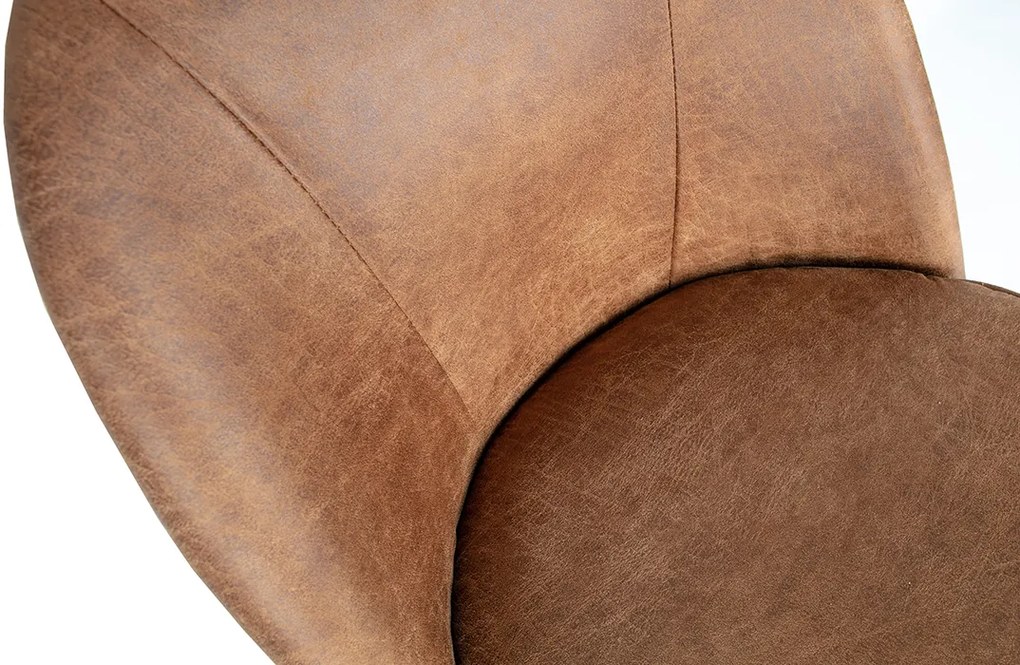 BePureHome Vogue kožená stolička - Koňak