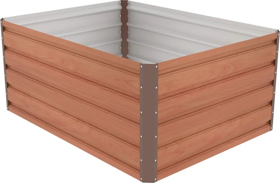Vysoký záhon G21 Daisy 120 x 90 x 52 cm, kov,hnedý