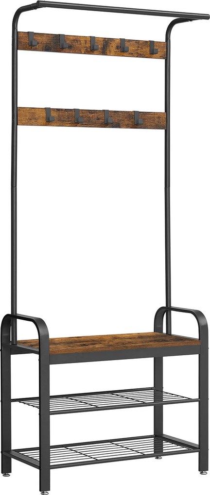 XXXLutz PREDSIEŇOVÝ NÁBYTOK, hnedá, čierna, 72/183/33,7 cm Boxxx - Online Only drobný nábytok - 002543007601