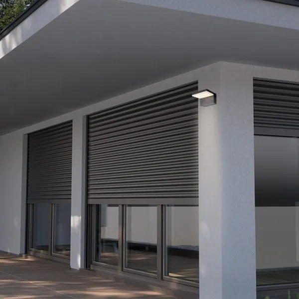 Rabalux 77092 - LED Vonkajšie nástenné svietidlo ZARAGOZA LED/10W/230V IP54 čierna