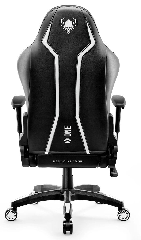 Herné kreslo Diablo X-One 2.0 King Size, čierno-biele