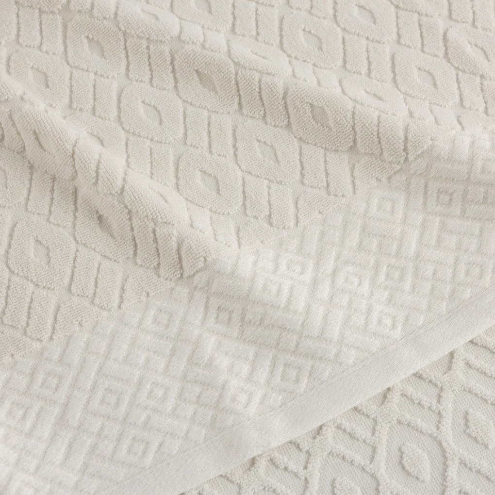 Uterák Lattice 70x140 cm cream pearl