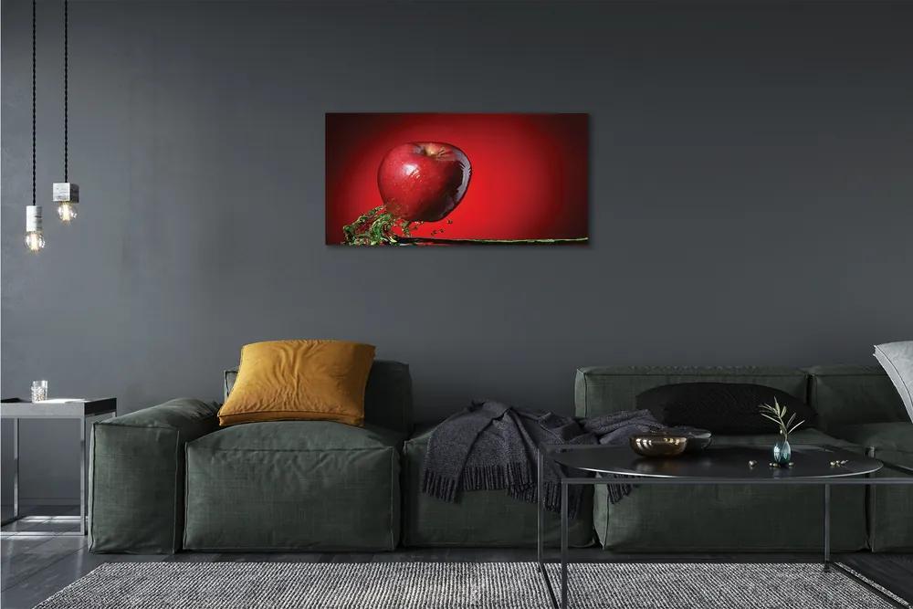 Obraz canvas jablko vo vode 140x70 cm