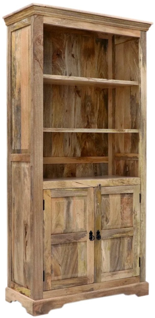 furniture-nabytek.cz - Drevená knižnica z masívu mango 100x200x45