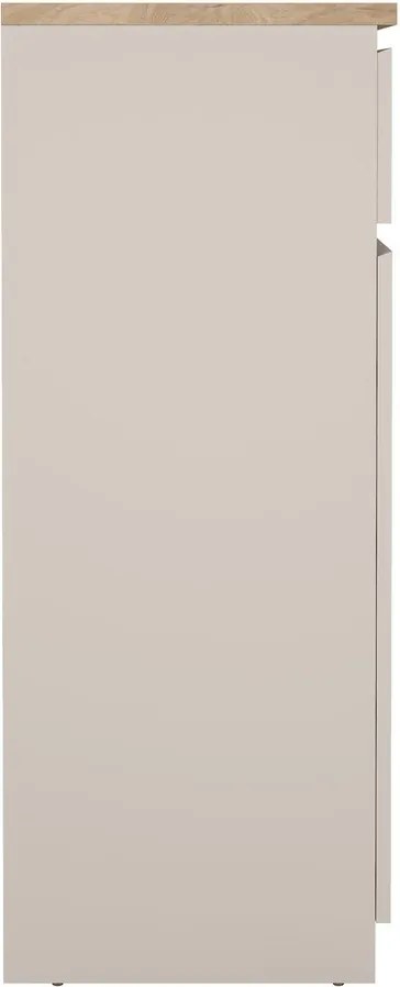 Krémovobiela komoda 80x100x40 cm Naia – Tvilum
