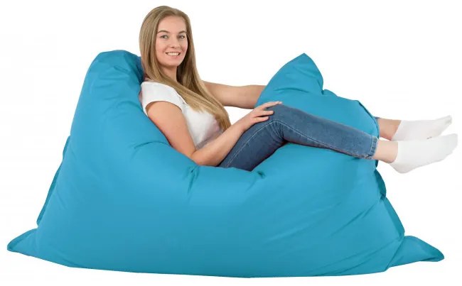 Vankúš na sedenie modrý nylon