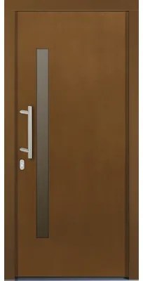 Vchodové dvere Maia drevené 110x210 cm L afromosia