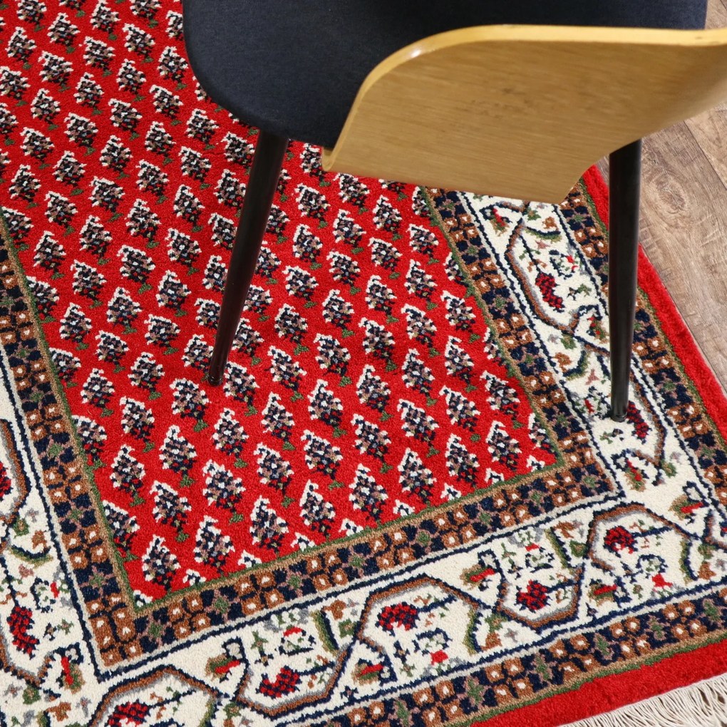 Kusový ručne tkaný koberec Mir red, 90x160, červená, obývacia izba, Asra