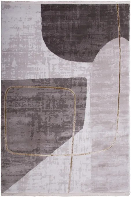 Koberec Galeria GL137E svetlohnedý / zlatý