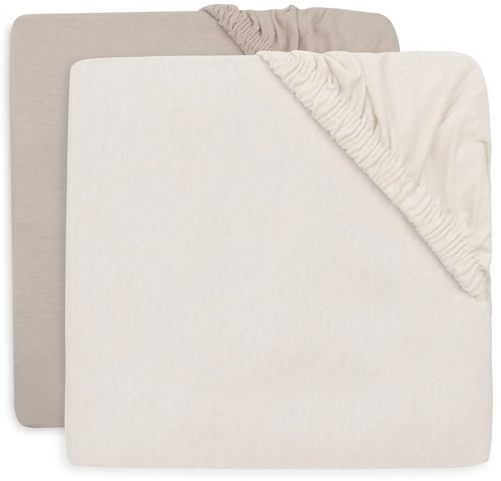 Napínacia plachta 40/50 x 80/90 cm 2 ks Oatmeal/Sand