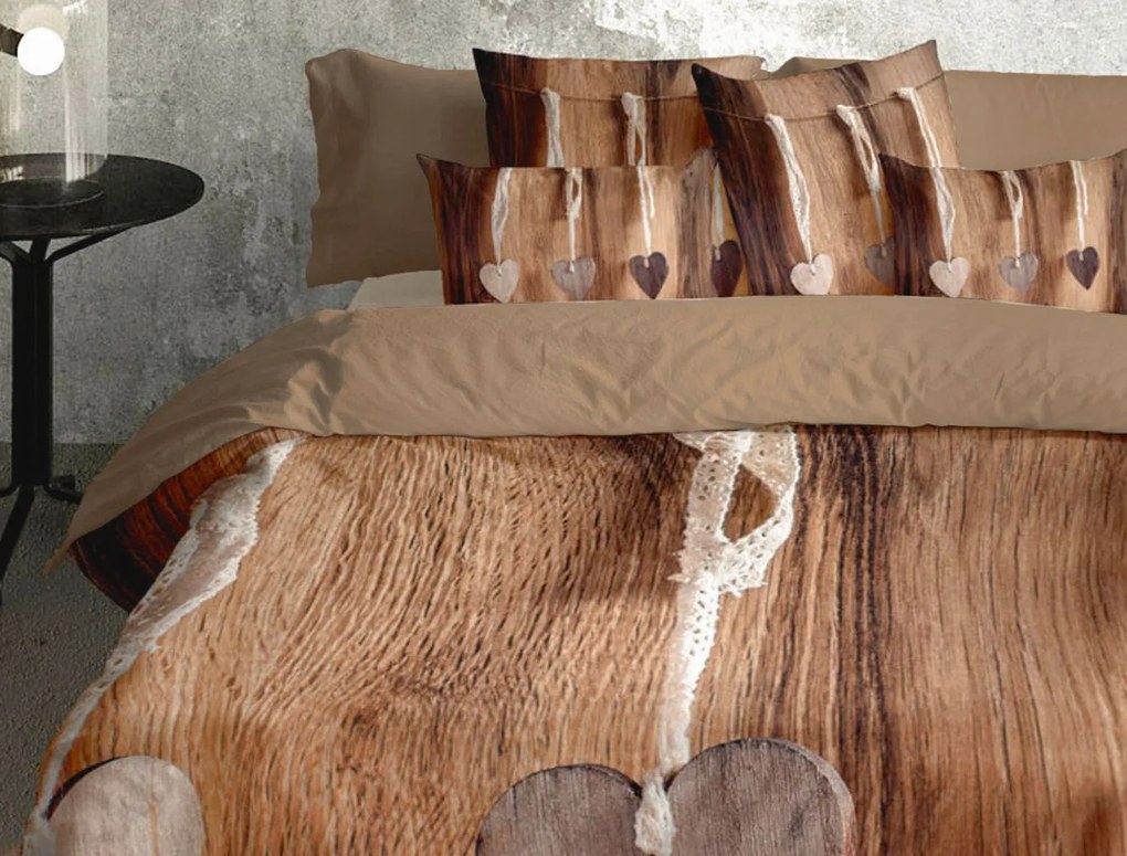 Srdiečkové obliečky MADEIRA Cacao