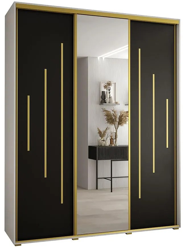 Skriňa 45 Canaris 13 200 biela/čierna/gold