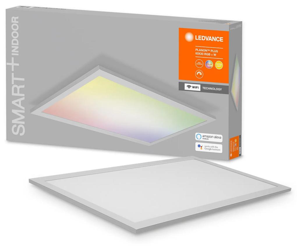 LEDVANCE Chytrý LED panel SMART WIFI PLANON PLUS, 28W, teplá biela, RGB, 60x30cm