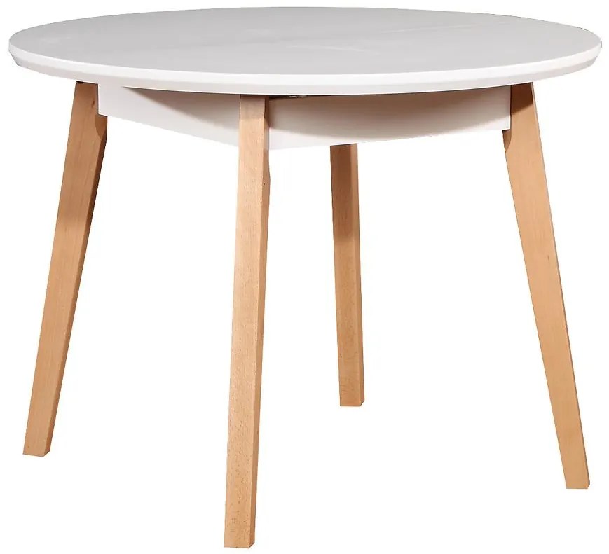 Rozkladací stôl ST39 100/130x100cm biely/buk
