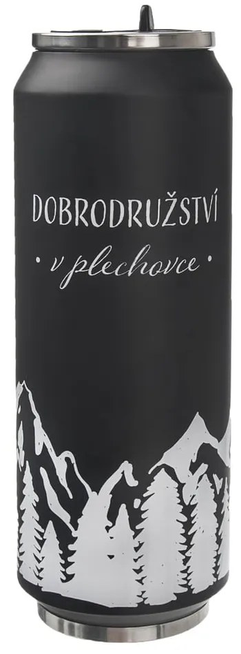 Čierna termoska 700 ml – Orion