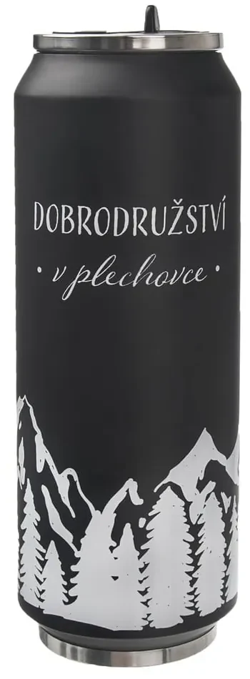 Čierna termoska 700 ml – Orion