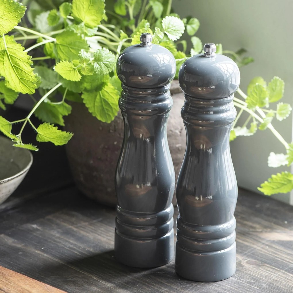 Ib Laursen Mlynček na korenie alebo soľ Dark Grey Korenie/Peper