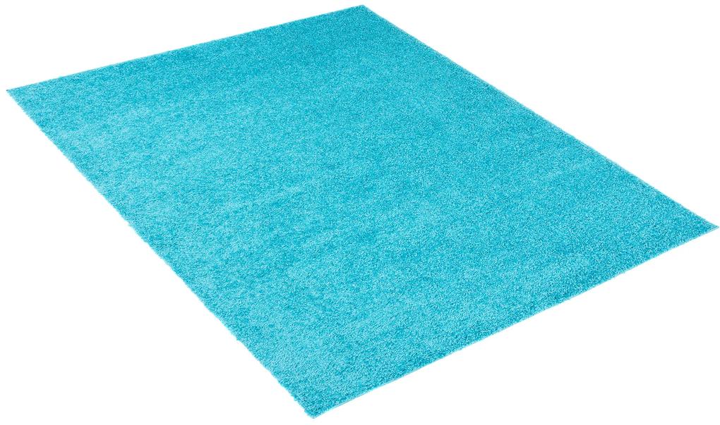 Kusový shaggy koberec TKY-6365 modrý